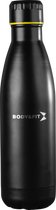 Bol.com Body & Fit RVS Waterfles Zwart - Bidon - Drinkfles - BPA-vrij - Roestvrijstaal - 700 ml aanbieding