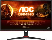 Bol.com AOC C27G2ZE - Full HD Curved Gaming Monitor - 240hz - 27 Inch aanbieding