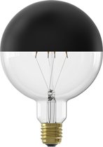 Bol.com Calex G125 Kopspiegel Zwart - E27 LED Lamp - Filament Lichtbron Dimbaar - 4W - Warm Wit Licht aanbieding