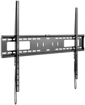 Bol.com Tv muurbeugel voor 43-100 inch schermen - Pro - Vast - Tot 75kg - Zwart aanbieding
