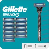 Bol.com Gillette Mach3 - 1 Scheermes Voor Mannen - 12 Scheermesjes - Brievenbusverpakking aanbieding