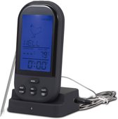 Bol.com Draadloze Vleesthermometer met Ontvanger LCD Display en Lange Meetsonde - Thermometer Geschikt voor BBQ Oven Vlees Vis -... aanbieding