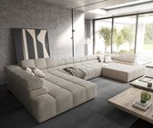 Woonkamerlandschap Phia Cord beige 430x220 cm Sofa