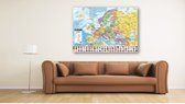 Affiche carte Europe XL - 140 X 100cm - map flags - mega large - papier luxueux et solide