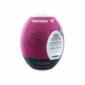 Satisfyer Masturbator Egg, verschillende structuren, hydro-actief TPE, geen glijmiddel nodig, voor eenmalig gebruik