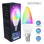 Lideka® - Smart LED Smart Lampes - E14 - RGBW - with App - 6W - 600 Lumen - 2700K - 6500K - Smart LED Siècle des Lumières - Dimmable - Google, Alexa and Siri - Décoration de Noël pour l'intérieur - Noël - Éclairage de Éclairage de Noël