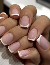 Nep nagels - Plaknagels - French Manicure - Medium - Vierkant