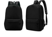 Rugzak - met verstevigde slijtage punten - Schooltas - Rugtas - backpack - inhoud 13 liter - kleur Zwart