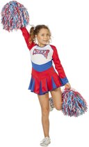 Cheerleader rouge / blanc / bleu (taille 104)