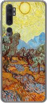 Geschikt voor Xiaomi Mi Note 10 Pro hoesje - Olijfbomen met gele hemel en zon - Vincent van Gogh - Siliconen Telefoonhoesje