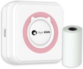 AyeKids Fotoprinter voor Smartphone met Wifi & Bluetooth - Incl. 1 Rol Fotopapier - Draadloze Mini Printer - Wifi Printer - Mobiele Fotoprinter Draadloos - Pocket Printer - Roze
