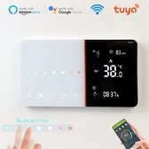 TechU™ Smart Thermostat Ease - Wit - Application gratuite, Wifi, Google Home & Amazon Alexa - Programme personnel réglable - Chauffage de Water de la chaudière